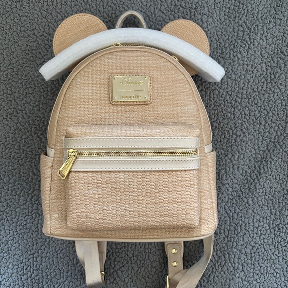 Loungefly Mickey Woven Backpack - Picture 1 of 3